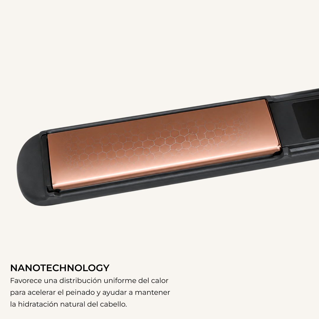 Plancha de pelo con nanotecnología